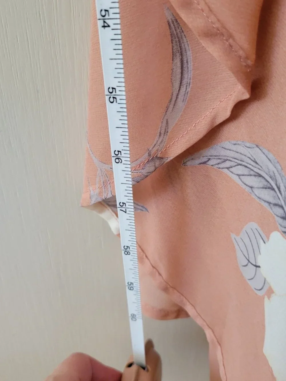 Lulus Blush Pink Floral Wrap Dress Ruffle Strap High Low Romantic Date Night - Picture 8 of 10